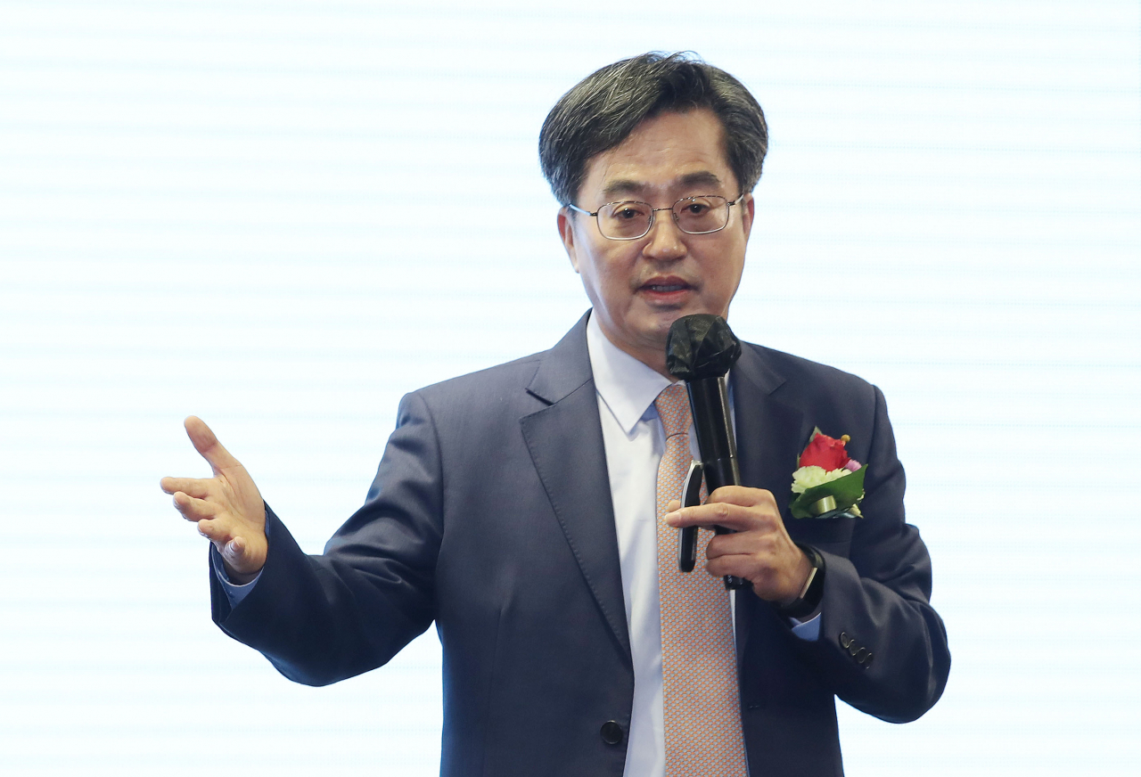 대선 출마를 선언한 김동연 전 경제부총리. [연합]