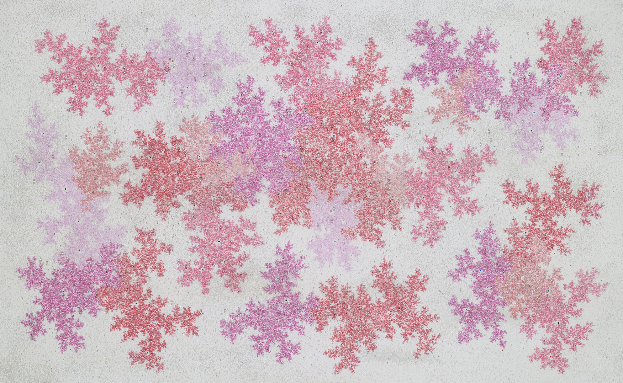 보이지 않는 공간 시리즈 ‘Invisible Space-image 19038’, Mixed Media on Canvas, 80 x 130cm, 2019