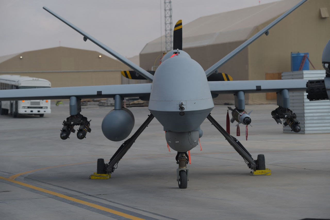 미군이 활용하는 공격용 무인기 리퍼(MQ-9). [AFP]