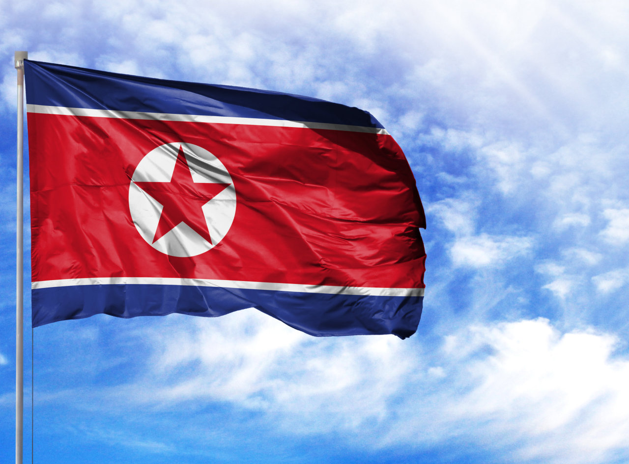 North Korean flag (123rf)