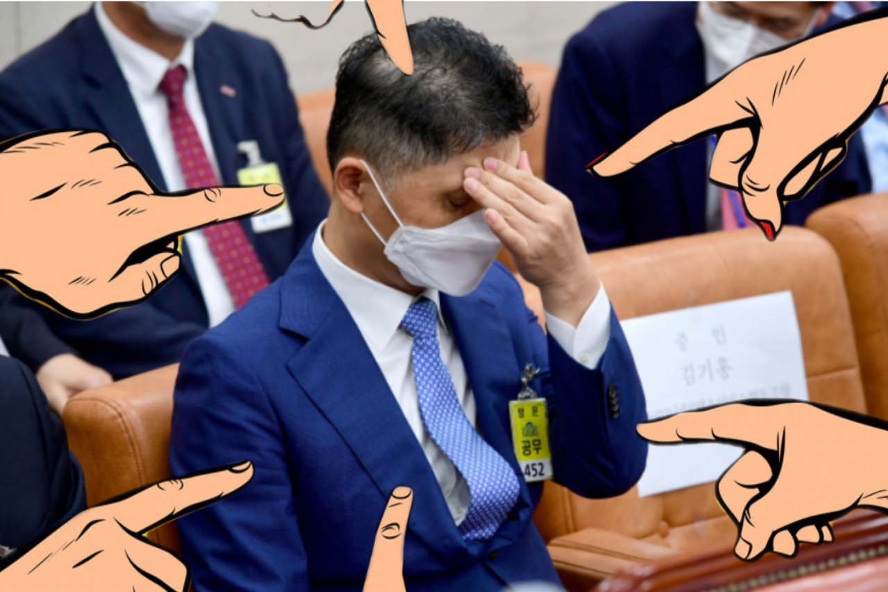 김범수 카카오 의장이 7일 국회 산업통상자원중소벤처기업위원회 국정 감사에 출석했다. [이상섭 기자]