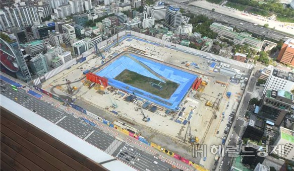 지난 9월24일 촬영된 GBC 공사 현장의 모습. [서울시 제공]