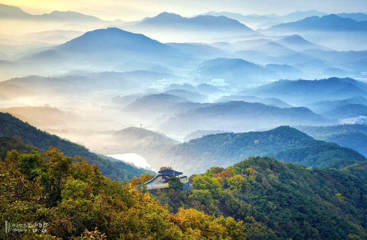 담양금성산성 전경
