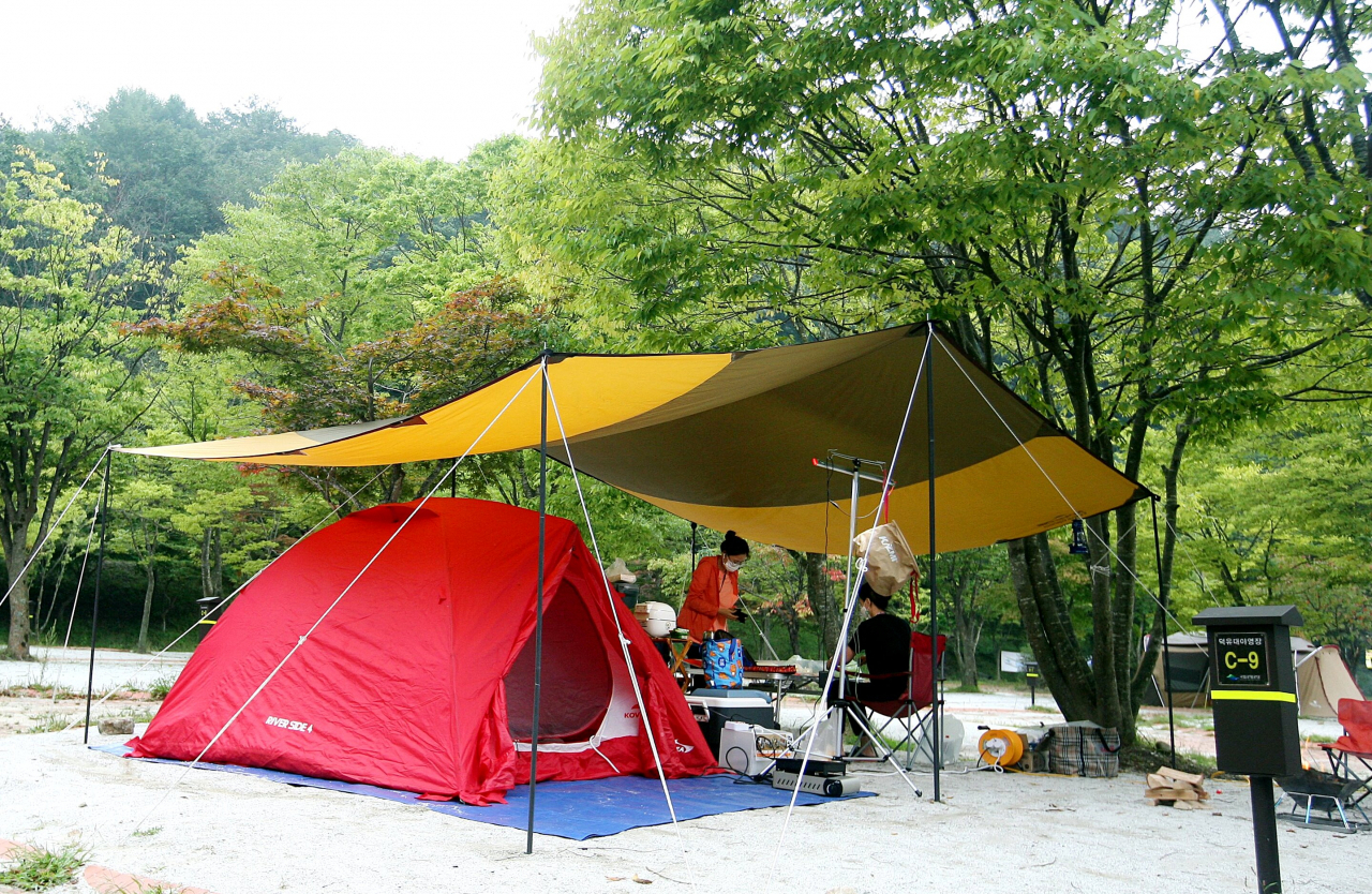 가족 캠핑여행 이미지 [한국관광공사 제공]