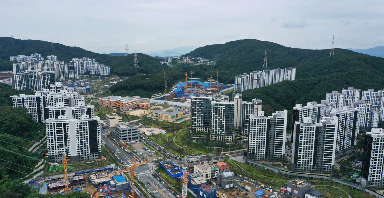 경기도 성남시 판교대장 도시개발구역 모습. 연합뉴스