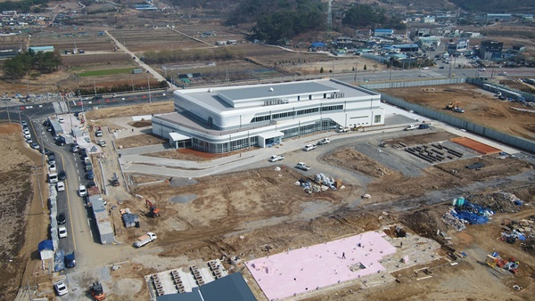 지난 9월 막바지 공사가 한창인 순천만잡월드 현장. [순천시 제공]