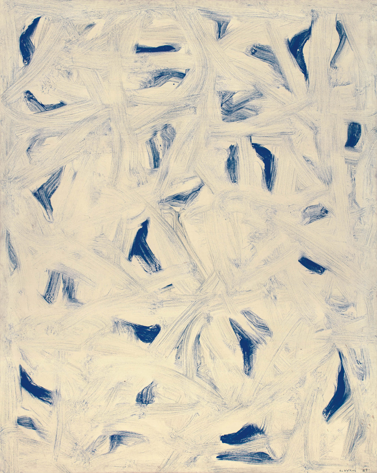 이우환 b.1936 동풍 S85080 pigment suspended in glue, on canvas 181.8&times;227.3cm (150)