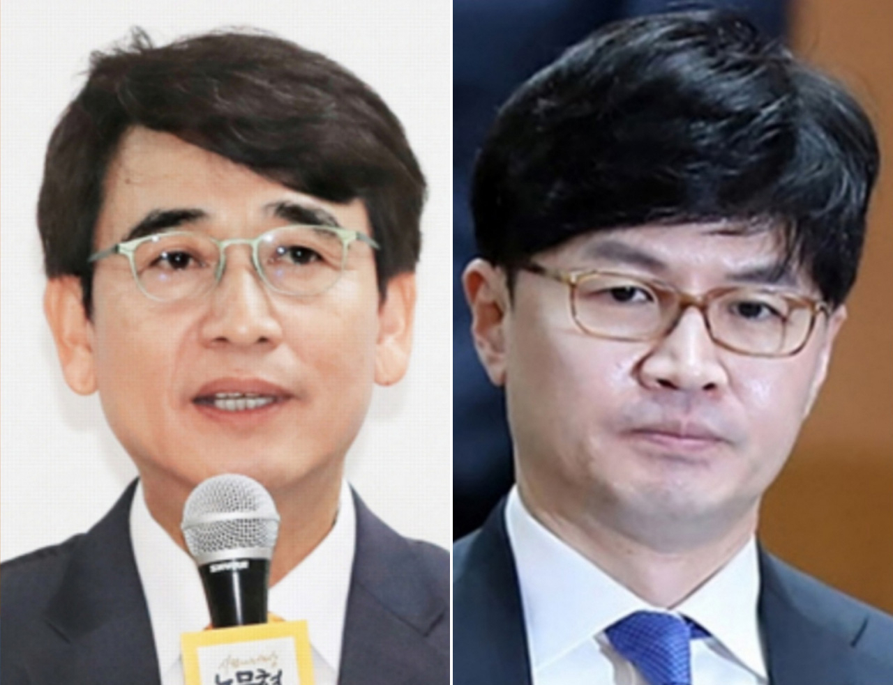 유시민 전 노무현재단 이사장(왼쪽)과 한동훈 검사장. [연합]