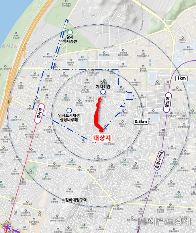암사1동 구천면로47길 일대.