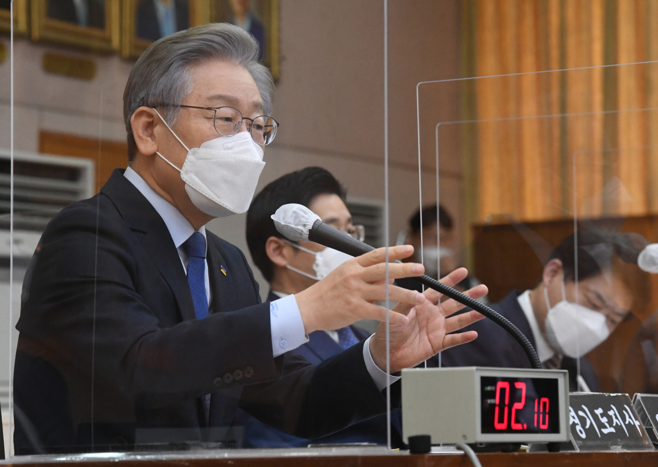 더불어민주당 대선후보인 이재명 경기지사. [연합]