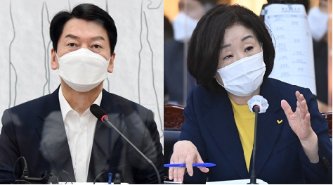 안철수 국민의당 대선후보(왼쪽)와 심상정 정의당 대선후보. [헤럴드DB]