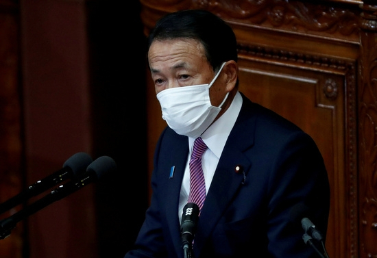 아소 다로(麻生太郞) 일본 자민당 부총재. [로이터]