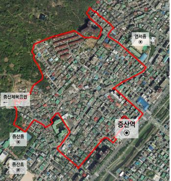 이달 28일 도심 공공주택 복합사업 예정지구로 지정되는 서울 은평구 증산4구역 [국토교통부 제공]