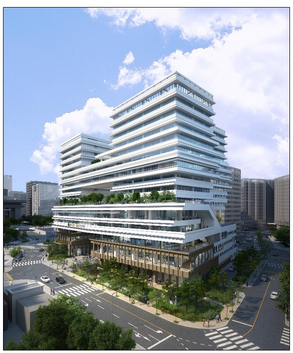 종로구청 및 종로소방서 건축 조감도