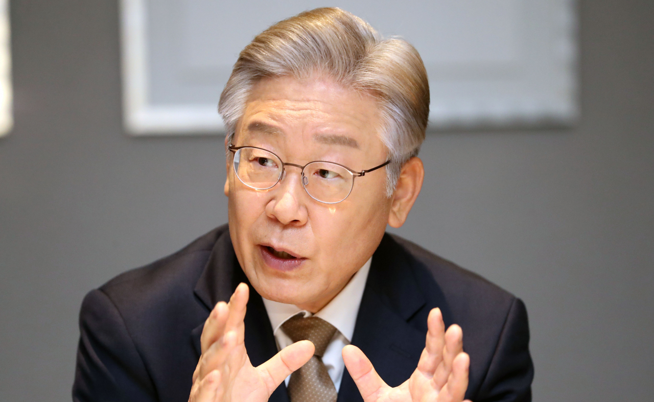 이재명 더불어민주당 대선후보. [연합]