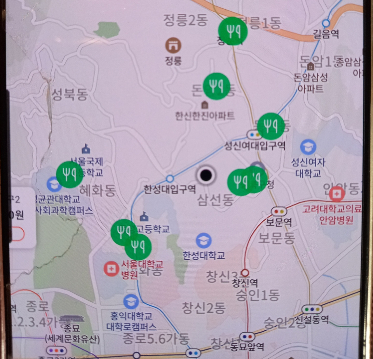최근 쿠팡이츠 배달파트너 앱 업데이트를 통해 추가된 배차 확률이 높은 지역을 표시해주는 기능. 배차 가능성을 높여 배달기사 수익 증가에 유용할 것으로 보인다. [독자제공]