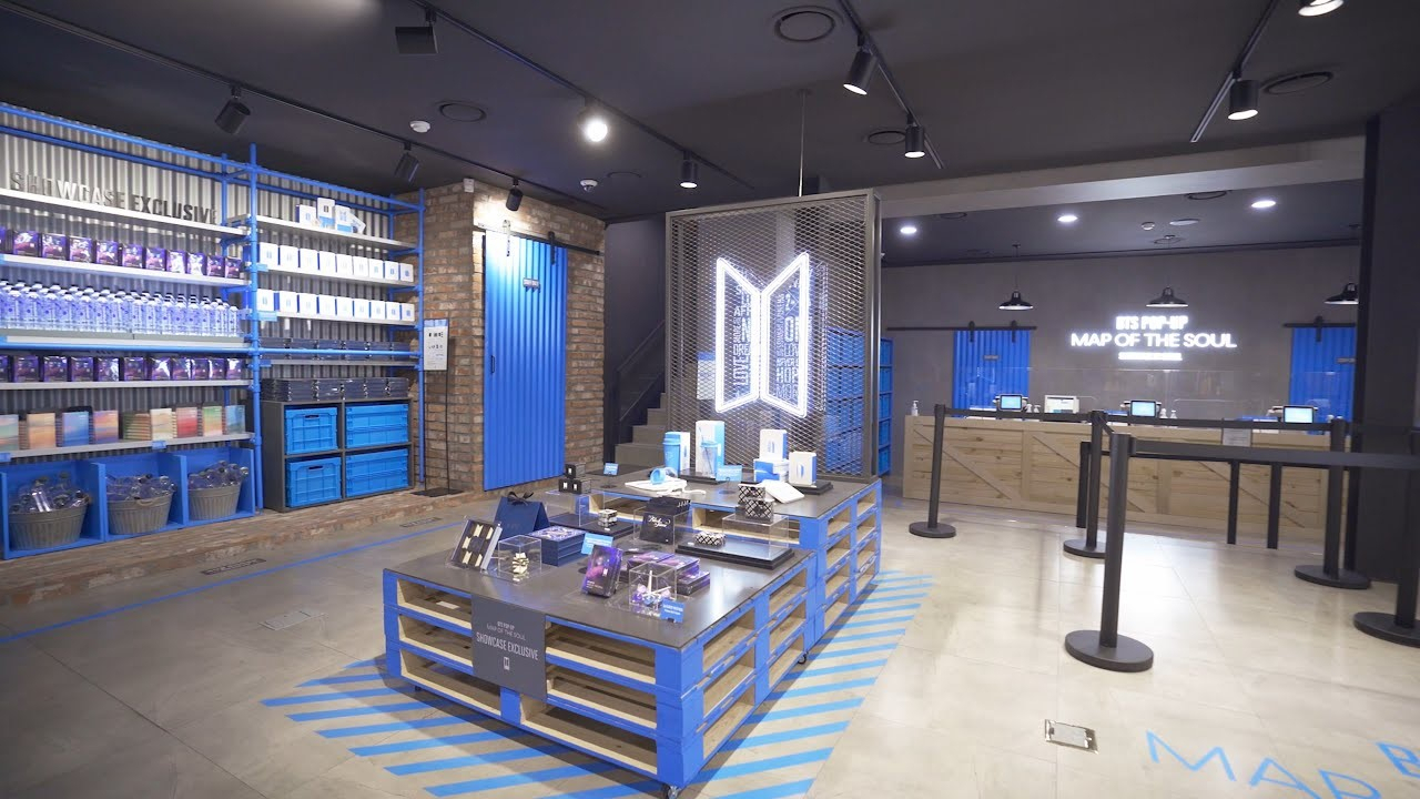 2020년 서울 신사동 가로수길에 열린 ‘BTS 팝업 : 맵 오브 더 솔(BTS POP UP : MAP OF THE SOUL)’ [하이브 제공]