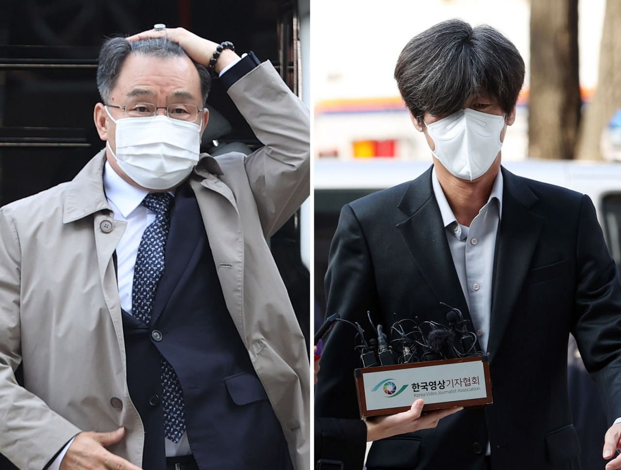 화천대유 대주주 김만배 씨(사진 왼쪽)와 천화동인 4호 소유주 남욱 변호사 [연합]