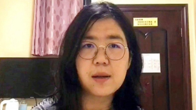 중국 시민기자 장잔. [홍콩 사우스차이나모닝포스트 캡처]