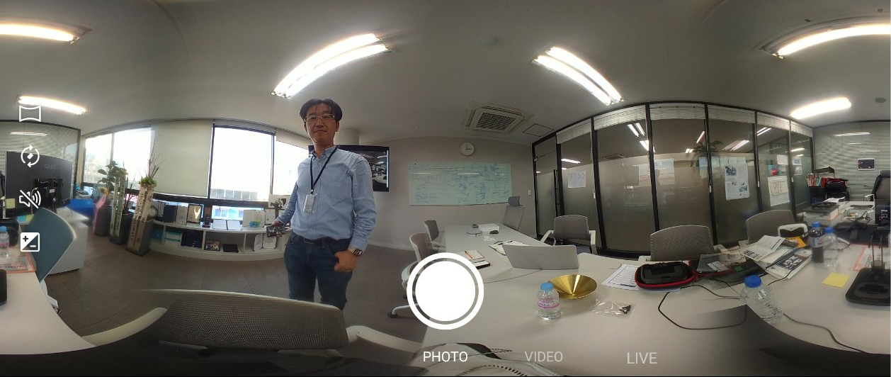 링크플로우 ‘핏360’으로 촬영한 실제 360도 이미지. [링크플로우 제공]