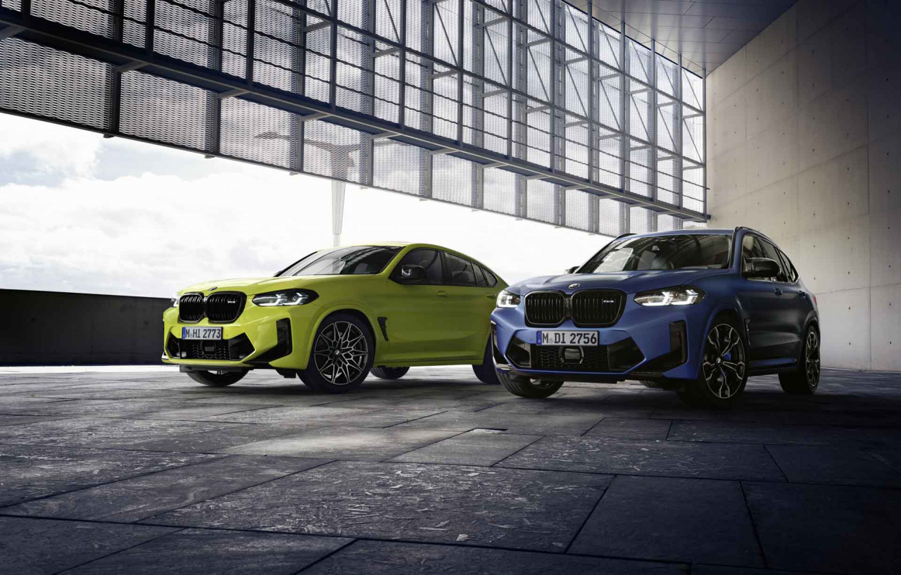 (왼쪽부터) BMW 뉴 X4 M 컴페티션, 뉴 X3 M 컴페티션. [BMW 코리아 제공]
