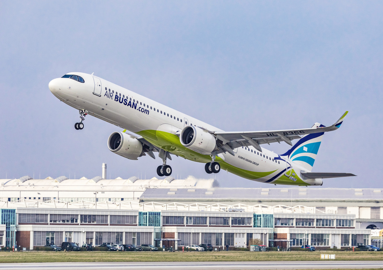 에어부산의 신형 항공기인 A321neo [에어부산 제공]