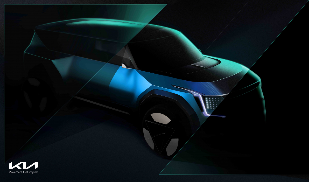 ‘더 기아 콘셉트 EV9(The Kia Concept EV9)’의 외장 프리뷰 이미지. [기아 제공]