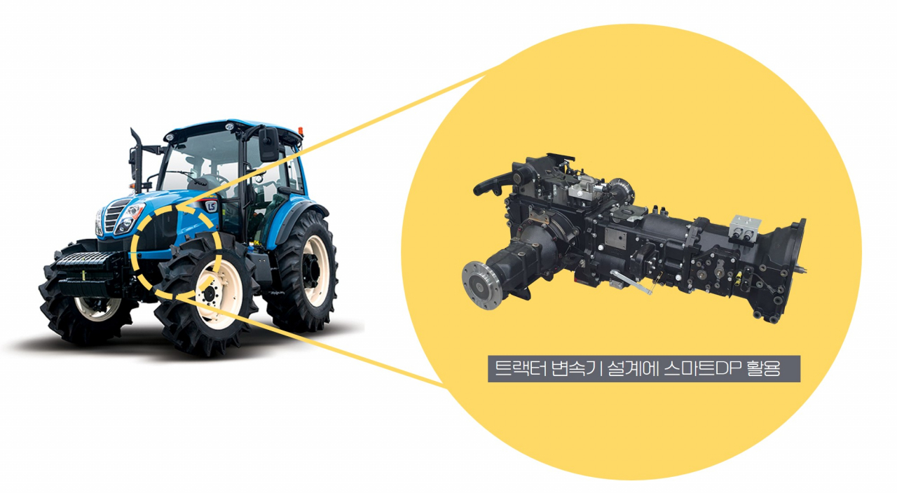 스마트DP를 이용한 트랙터 변속기 설계 사례.[한국기계연구원 제공]