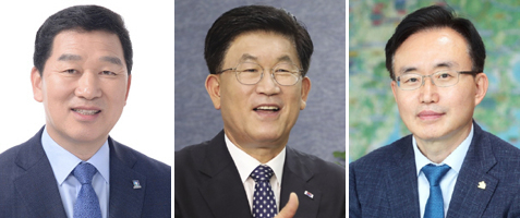 (왼쪽부터) 신정훈 의원, 강인규 시장, 윤병태 전 전남정무부지사