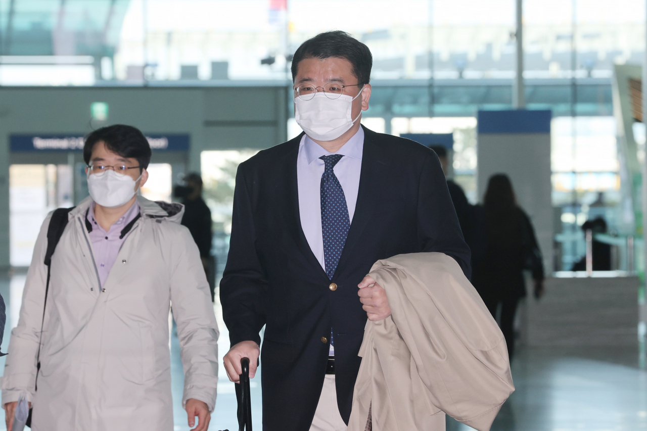 최종건 외교부 1차관은 미국을 방문중인 14일(현지시간) 종전선언과 관련해 “지금 연말 국면이고 조만간 좋은 결과가 있지 않을까 싶다”고 말했다. 자료사진. [연합]
