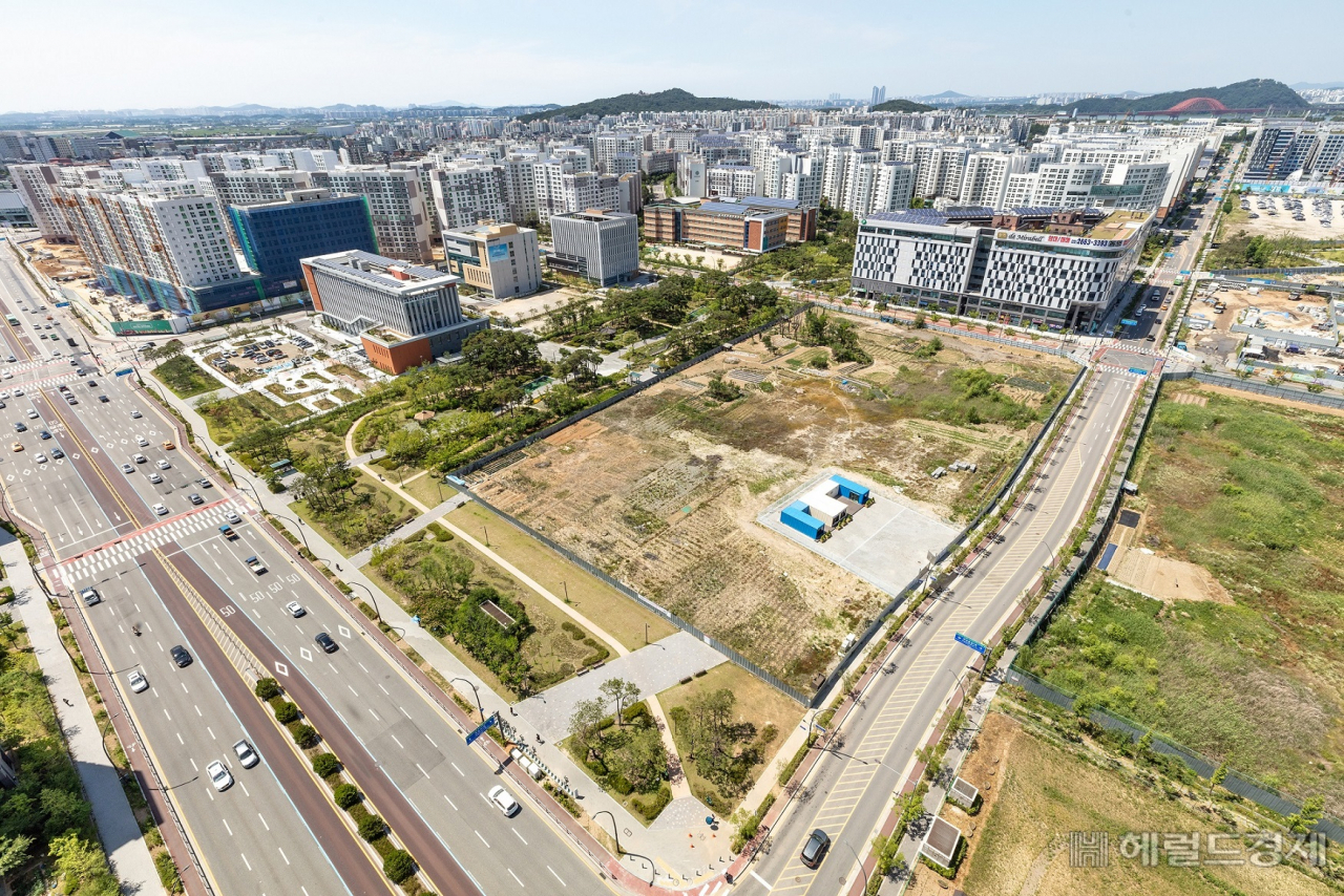 강서구 통합신청사 건립 부지를 내려다본 모습. [강서구 제공]