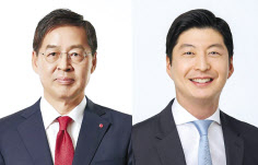 신학철 부회장(왼쪽), 허세홍 사장