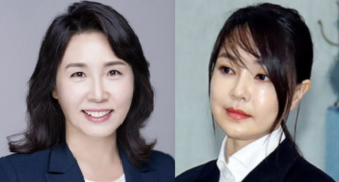 이재명 더불어민주당 대선후보의 부인 김혜경(왼쪽)씨와 윤석열 국민의힘 후보의 부인 김건희 씨