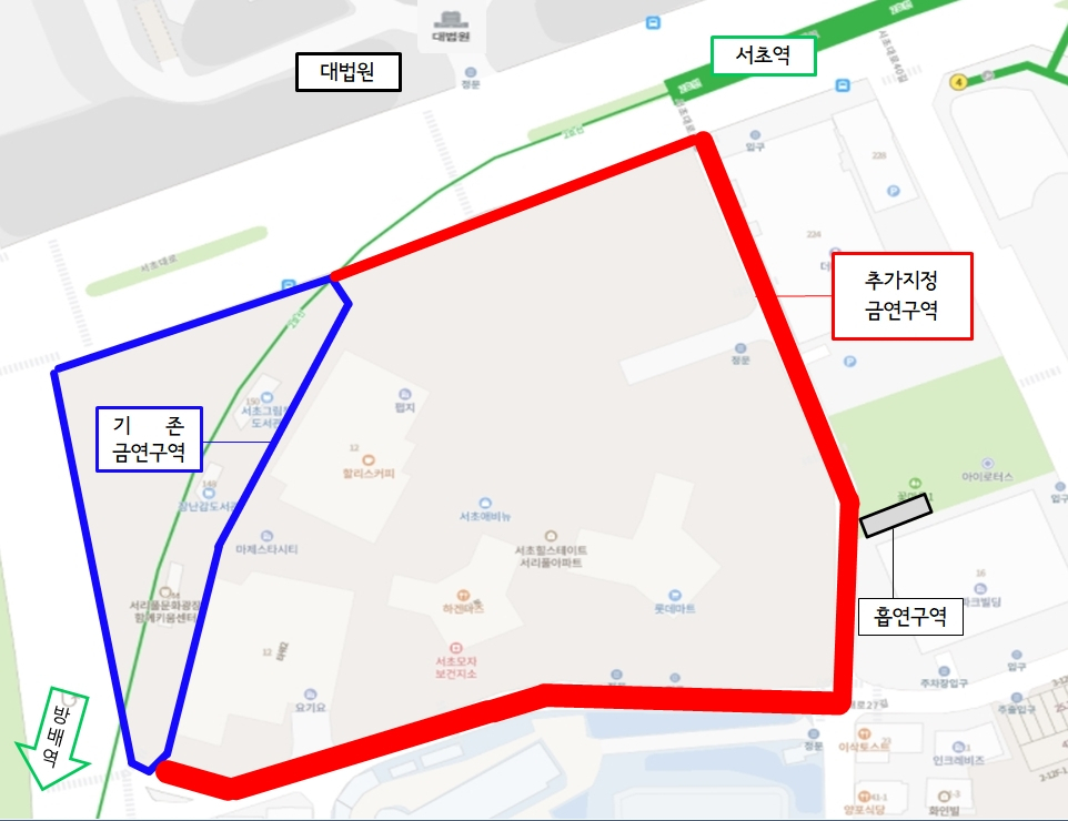 금연구역 위치도.