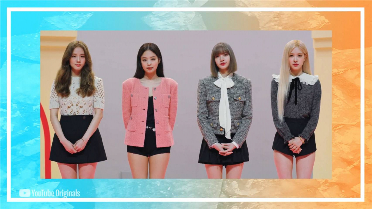 블랙핑크가 '디어 어스' 행사에 K팝 스타로는 유일하게 참석, 스피치와 무대를 보여줬다.[YG엔터테인먼트 제공]