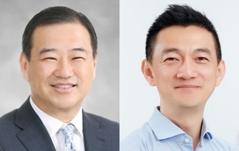 롯데가 유통 및 백화점 수장으로 외부인사를 사상 처음으로 기용하는 등 파격적인 인재영입과 성과주의 원칙에 기반한 2022년 정기 임원인사를 25일 단행했다.왼쪽부터 김상현 롯데그룹 유통군 총괄대표 겸 롯데쇼핑(주) 대표이사 내정 부회장, 안세진 신임 호텔군 총괄대표 사장.[롯데그룹 제공]