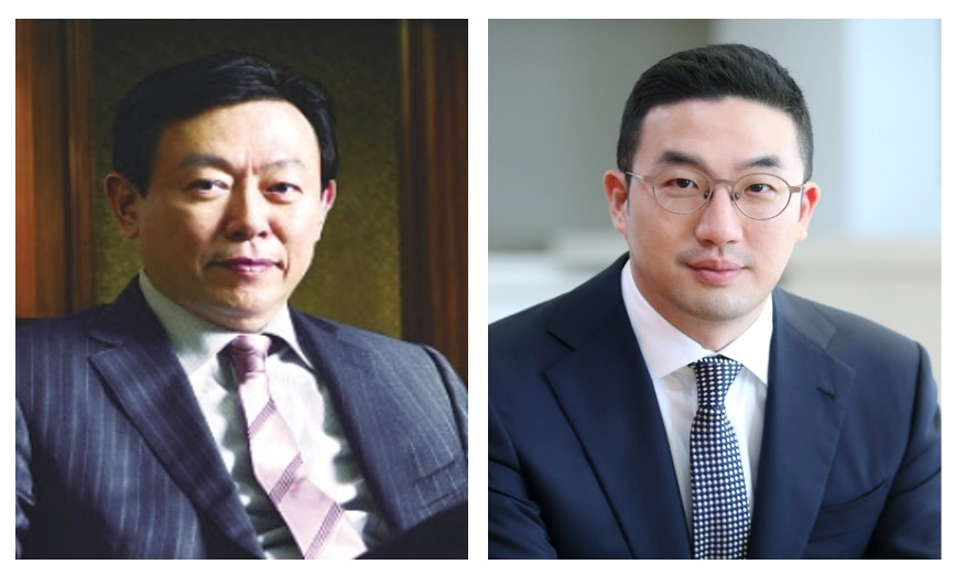 신동빈 롯데그룹 회장(왼쪽)과 구광모 (주)LG 대표이사 회장