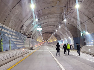 충남 보령시 보령해저터널 내부 모습
