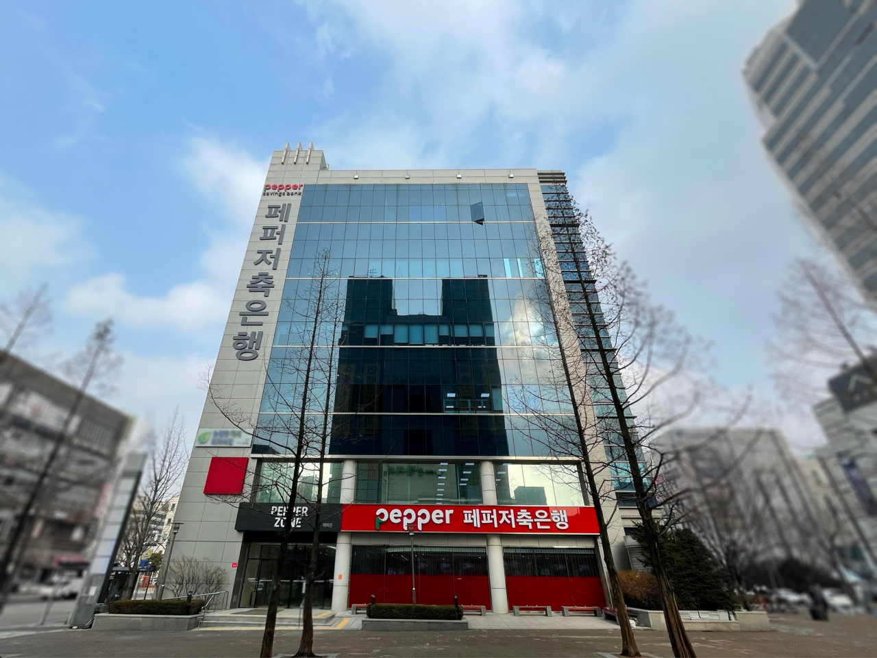 페퍼저축은행의 페퍼 그린 파이낸싱 프로그램을 통한 신규 대출 취급액이 1000억원을 넘어섰다. 사진은 경기도 성남시 분당구 페퍼저축은행 본사.[페퍼저축은행 제공]