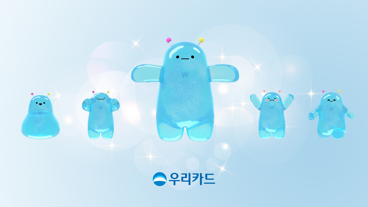 우리카드, 디지털 특화 캐릭터 ‘디니’.[우리카드 제공]