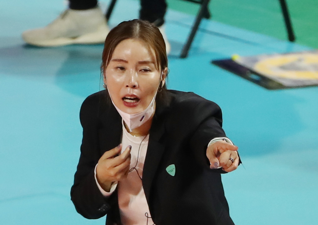 김사니 IBK기업은행 감독대행 [연합]
