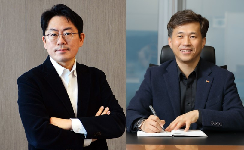 신임 노종원 사업총괄 사장(왼쪽)과 곽노정 안전개발제조총괄 사장 [SK하이닉스 제공]