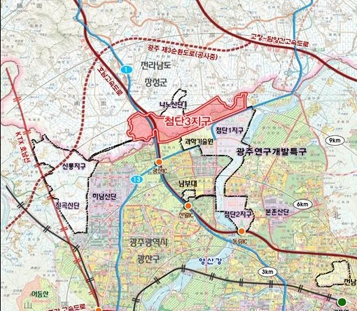 국립심뇌혈관센터 설립 예정지인 첨단3지구