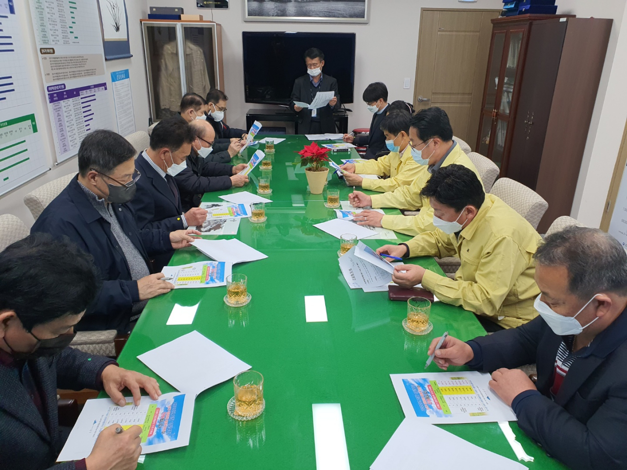 남구 외식업협회 회장단 간담회 모습. [부산 남구청 제공]
