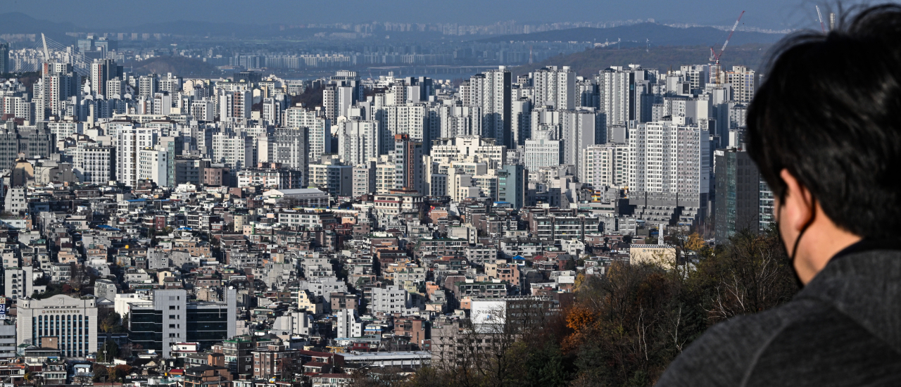 서울 중구 남산에서 바라본 용산, 마포구 일대의 모습. [연합뉴스]