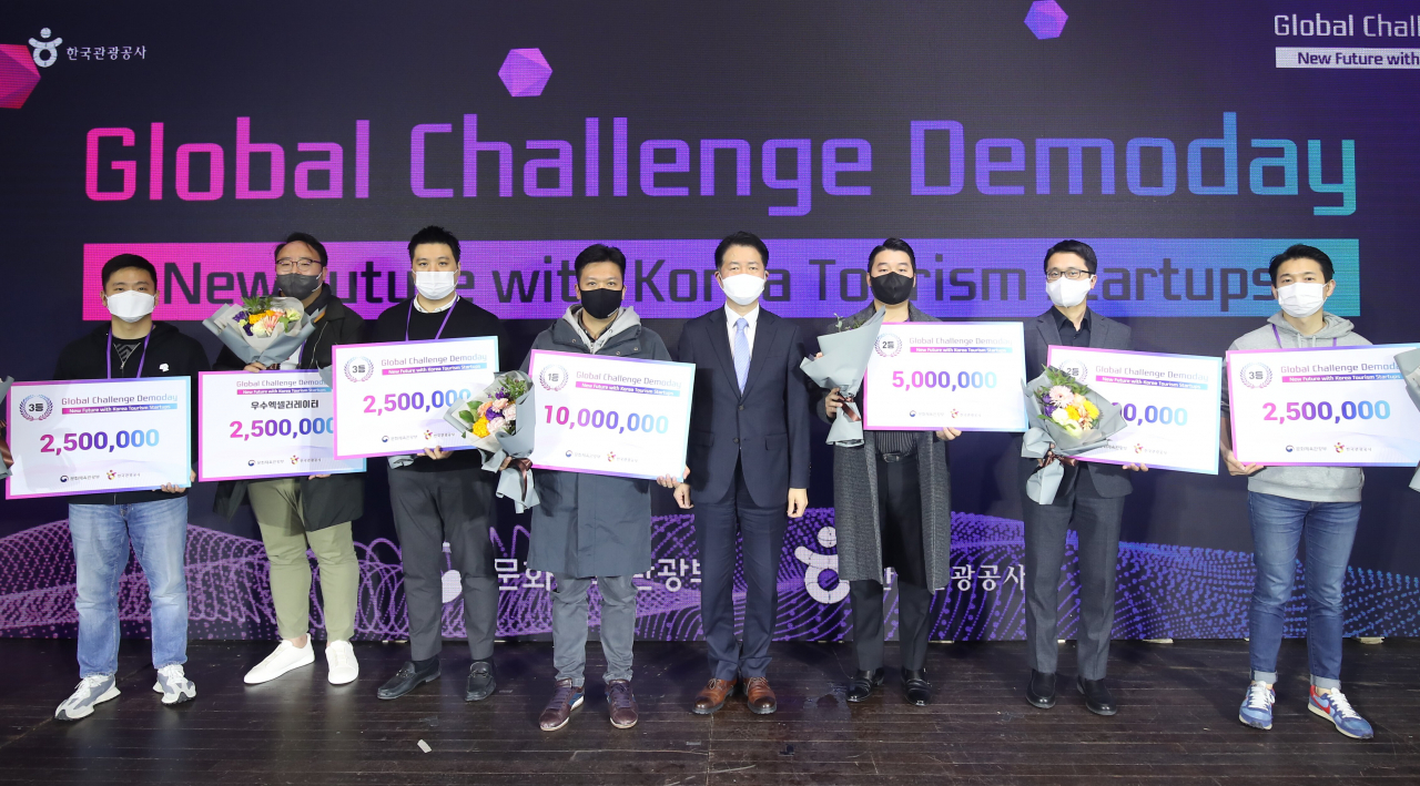 관광스타트업 글로벌 챌린지 우수기업 6곳과 엑셀레이터 기업 리더들의 면면