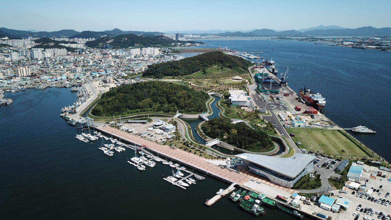 삼학도 전경