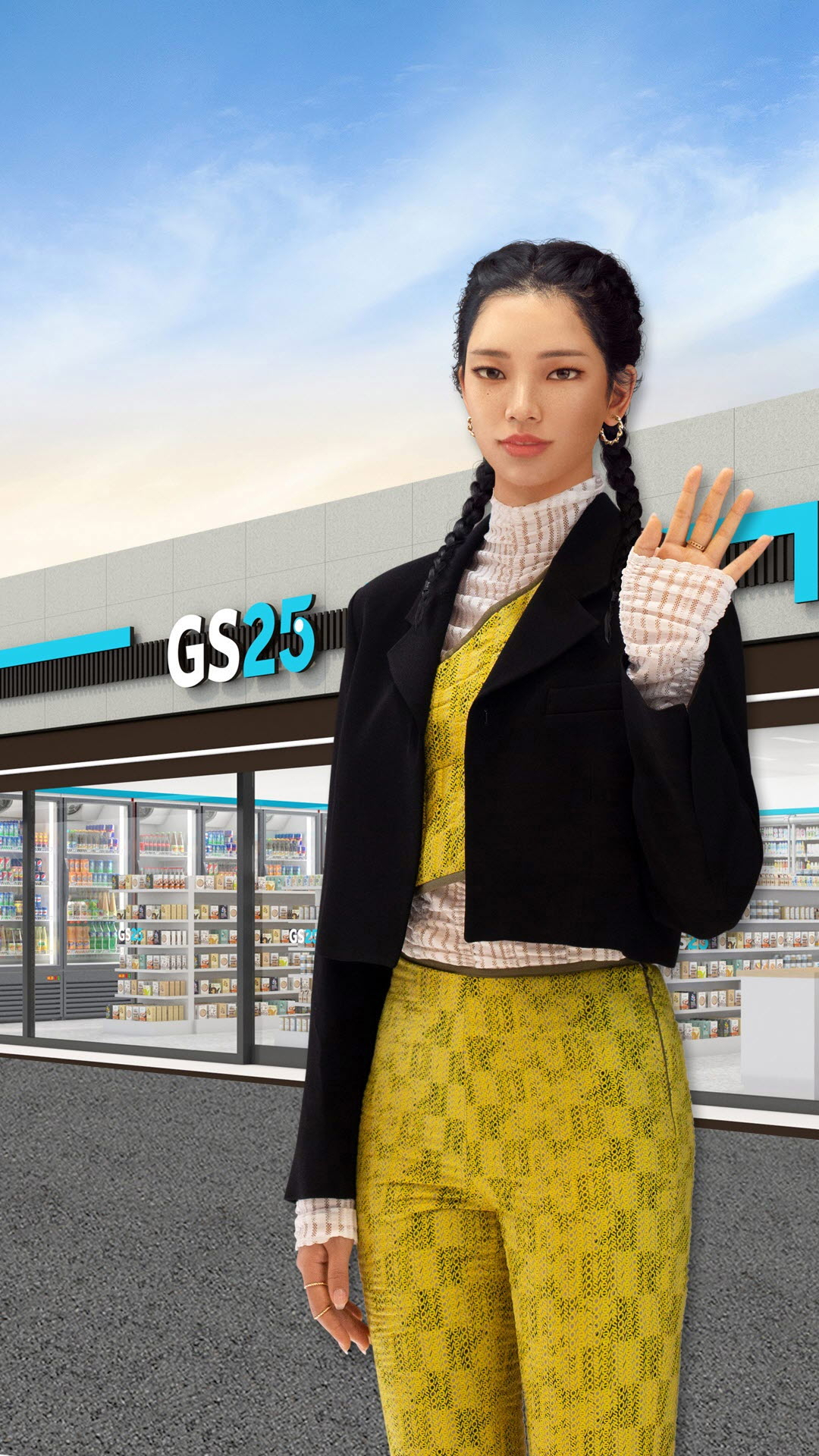 GS리테일이 내년 전속 모델로 버추얼 인플루언서 로지(Rozy)를 발탁했다.[GS리테일 제공]
