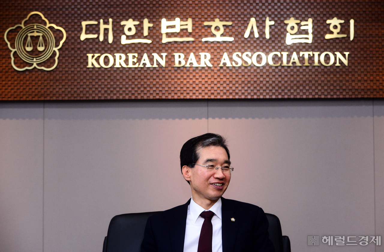 이종엽 대한변호사협회장. 박해묵 기자
