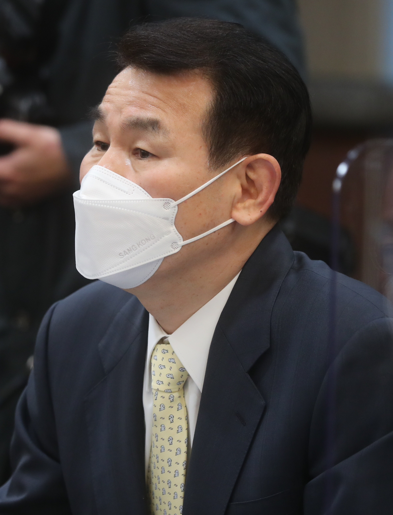 정은보 금융감독원장이 금융업계 관계자들과의 간담회에서 인사말을 하고 있다. [연합]